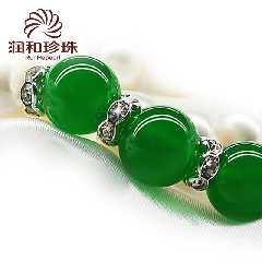 润和珠宝 如意玛瑙珍珠项链 天然珍珠 母亲节送妈妈生日礼物 正品